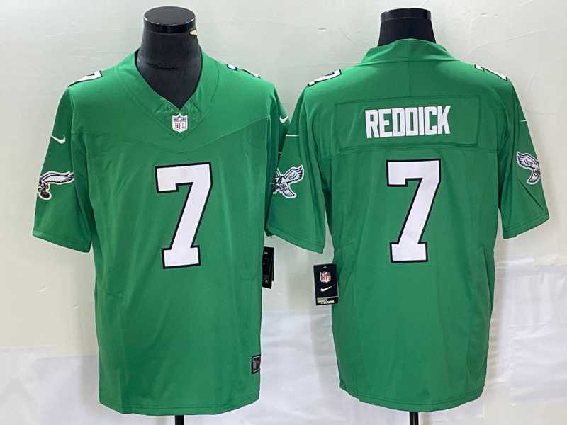Men's Philadelphia Eagles #7 Haason Reddick Green 2023 FUSE Vapor Limited Throwback Stitched Jersey,We sell and wholesale Men's Philadelphia Eagles #7 Haason Reddick Green 2023 FUSE Vapor Limited Throwback Stitched Jersey on line form chian!